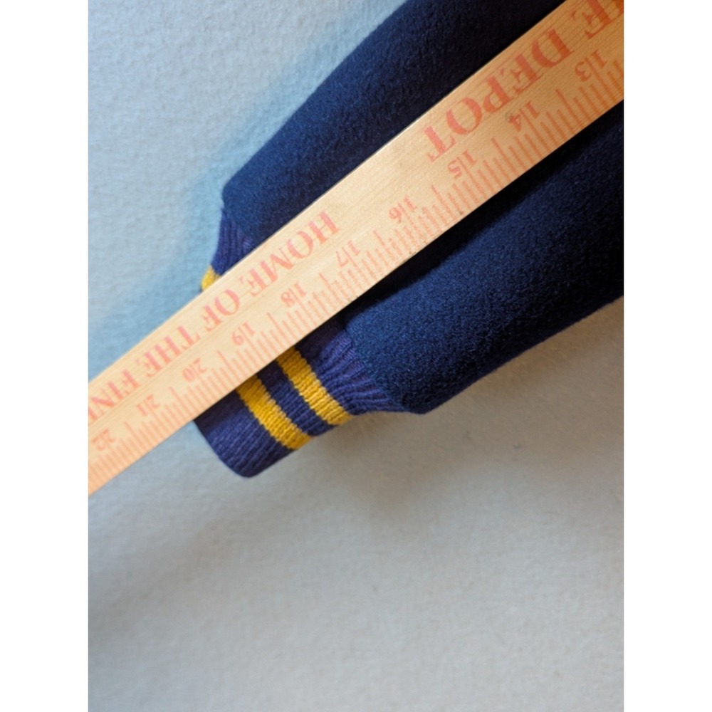 Vtg 1979 Varsity Blue Gold Jacket cheerleader Wool Blend Sz 36 "Laura" & "MCH" - Picture 13 of 13